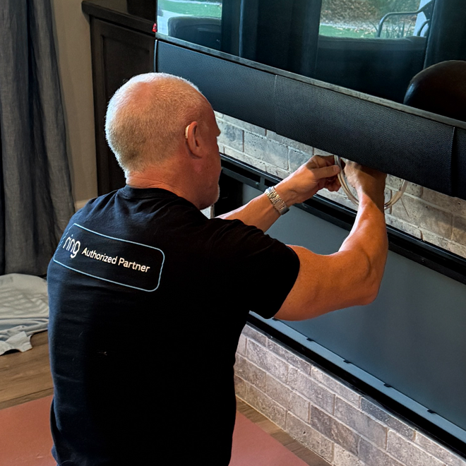 home installation of tv mount
